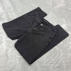 Lee Perfect Fit‎ Womens  6 Short Black Jeans Stretch (27x27.5)